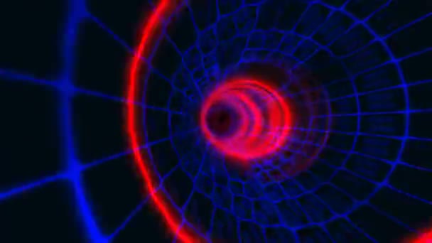 Tünel renk plazma — Stok video