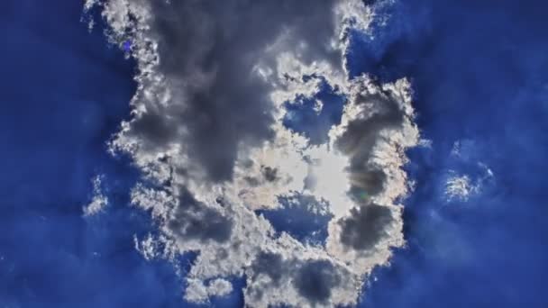 Облака с временной задержкой hdr — стоковое видео