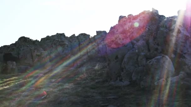 Megalithic observatory Kokino — Stock Video