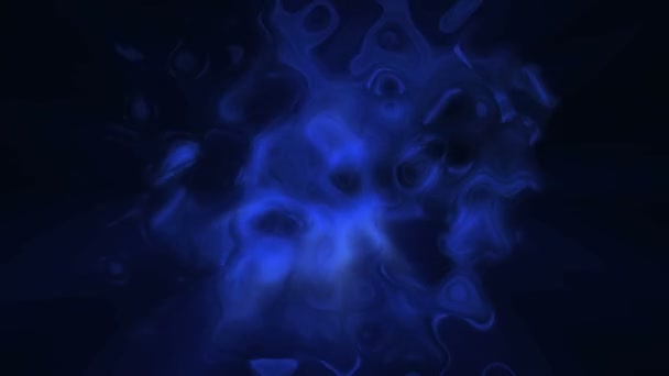 Liquide bleu abstrait 
