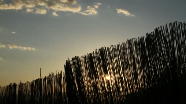 Atardecer tiempo lapso nubes — Vídeo de stock