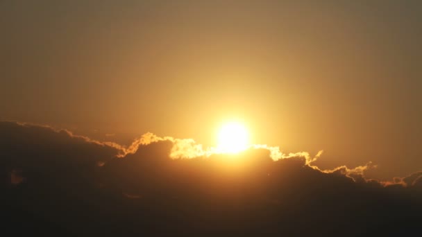 Atardecer tiempo lapso nubes — Vídeo de stock