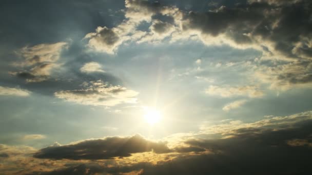 coucher de soleil laps de temps nuages 