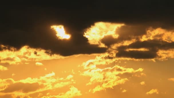 Sonnenuntergang Zeitraffer-Wolken — Stockvideo