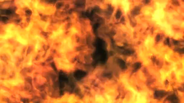 Explosion de flamme de feu chaud — Video
