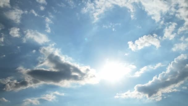 Clouds time lapse blue sky — Stock Video