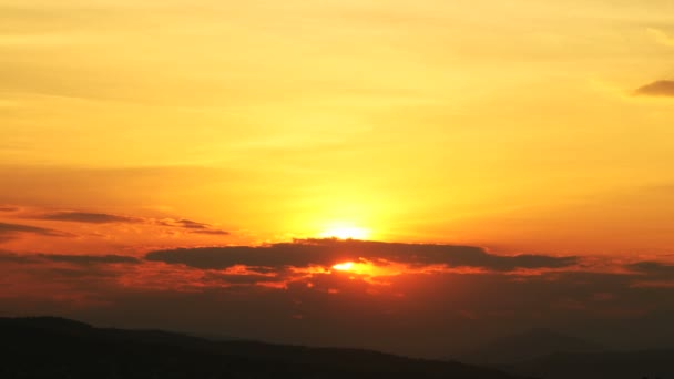 Coucher de soleil nuages laps de temps