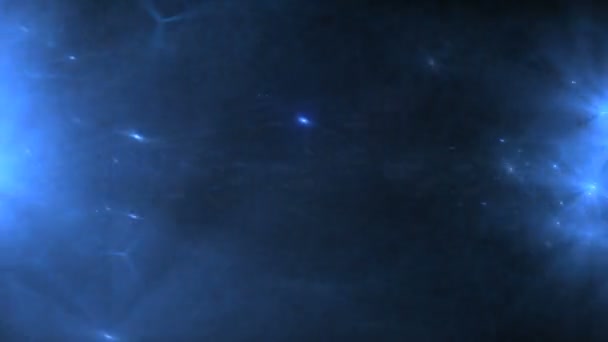 Étoile abstraite poussière lentille fusée — Video