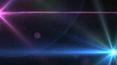 soyut objektif parlama animasyon