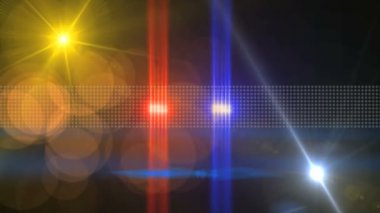 soyut objektif parlama animasyon