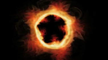 soyut sıcak güneşin alev