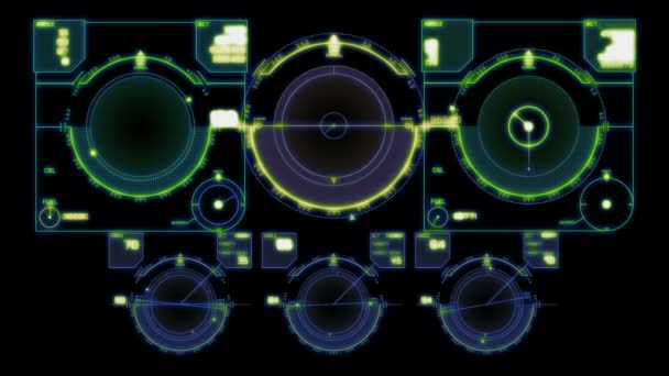 Écran de contrôle de vol d'avion — Video