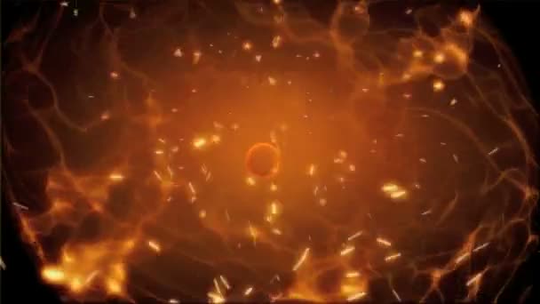 Abstract nuke atom explosion — Stock Video