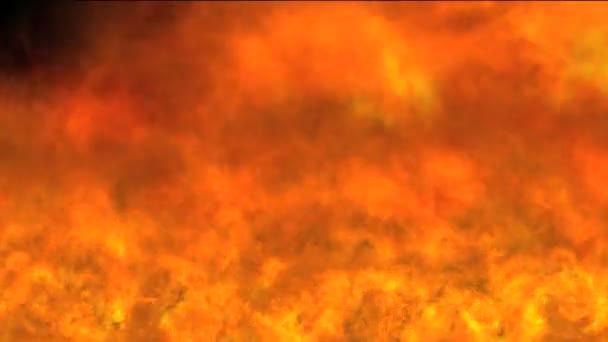 Abstrait chaud feu massif explosion — Video
