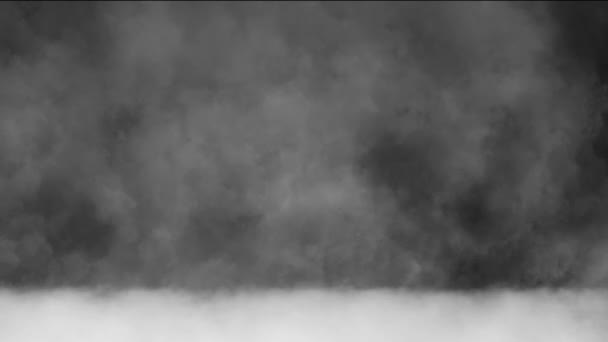 Абстрактная анимация облаков дыма — стоковое видео