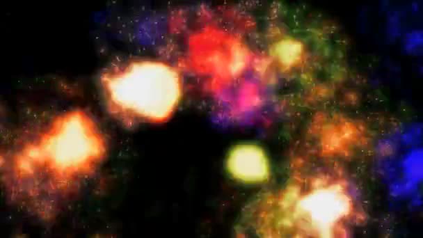 affichage abstrait de feux d'artifice couleur 