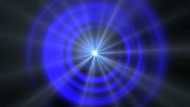anneaux de zoom abstraits dans l'espace 