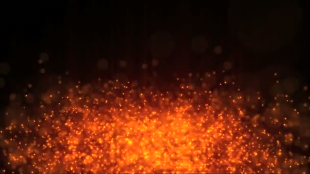 Particle fire slow motion — Stock Video