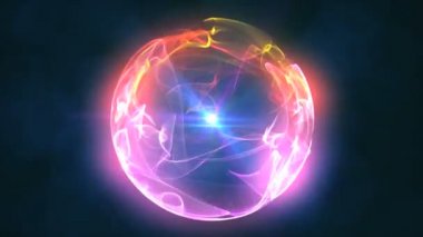 renk küre parçacık animasyon