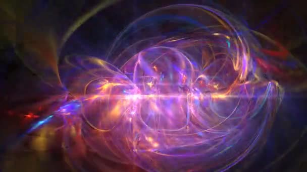 Абстрактная анимация галактик пространства — стоковое видео