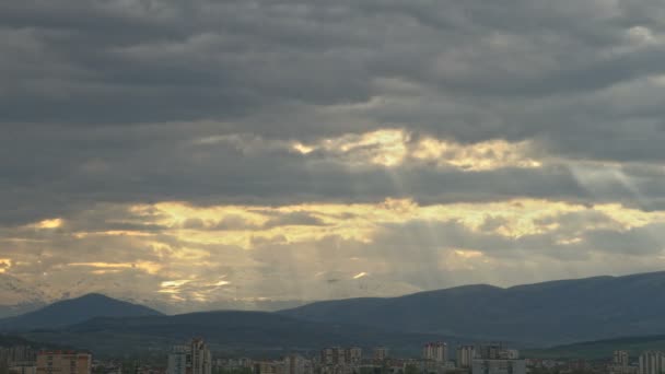 Πάροδο του χρόνου στο μπλε του ουρανού — Αρχείο Βίντεο