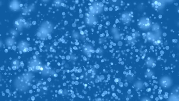 Пятна частиц голубого цвета — стоковое видео