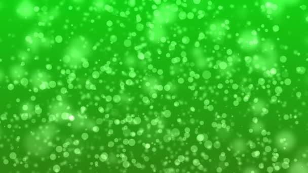 Taches de particules vert 