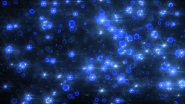 Makrovirus blau — Stockvideo