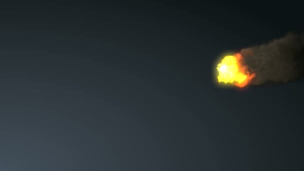 chute de météore dans le ciel 