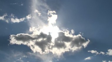 Mavi gökyüzü bulutlar zaman atlamalı