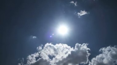 Mavi gökyüzü bulutlar zaman atlamalı