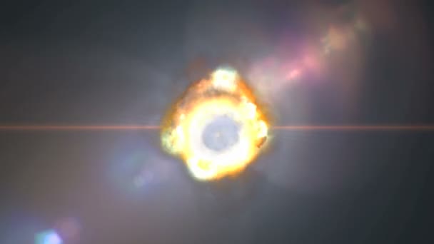 Bola de explosión en el espacio — Vídeos de Stock