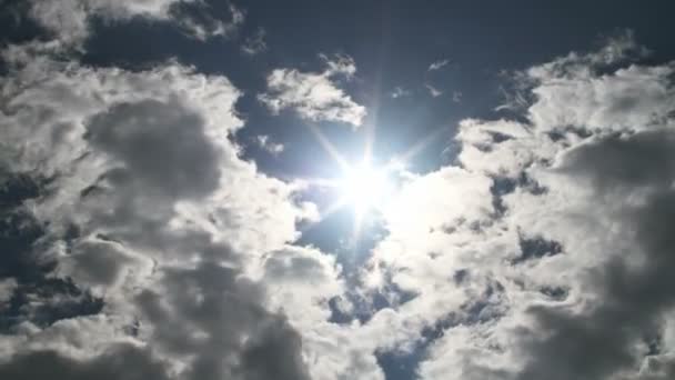 Céu azul nuvens tempo lapso — Vídeo de Stock