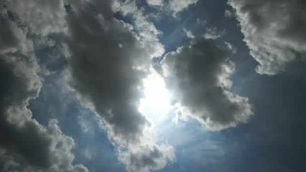 Modrá obloha mraky časová prodleva — Stock video