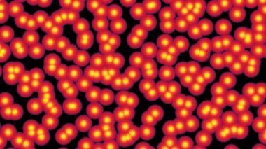 molekülleri mikroskobu kırmızı