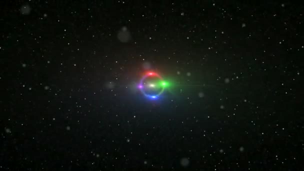 Αφηρημένη ελαφρύ διαστημικό μύγα — Αρχείο Βίντεο