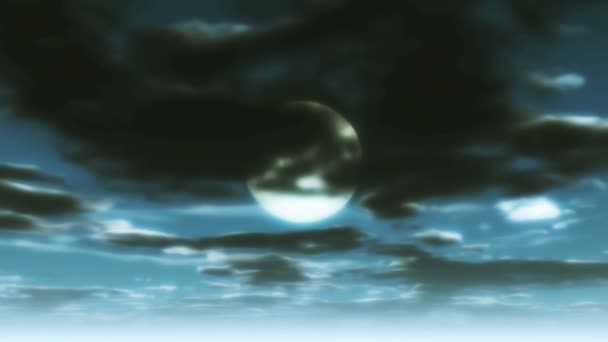 Lune ciel nocturne — Video