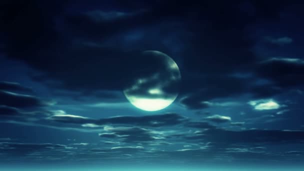 Lune ciel nocturne — Video