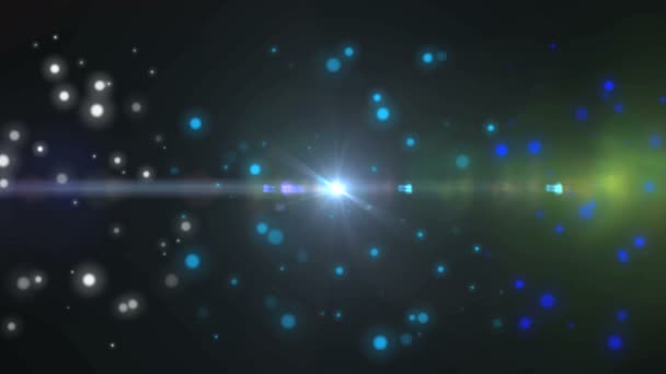 抽象的なエネルギー星の爆発 — ストック動画