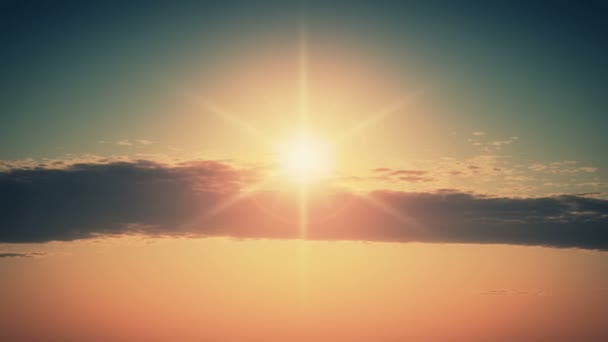 Timelapse puesta del sol creado con el programa 3d — Vídeo de stock