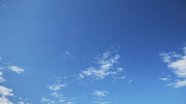 Blue sky with clouds time lapse — Stock Video