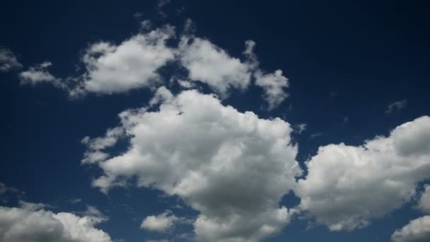 Cielo azul con nubes — Vídeo de stock
