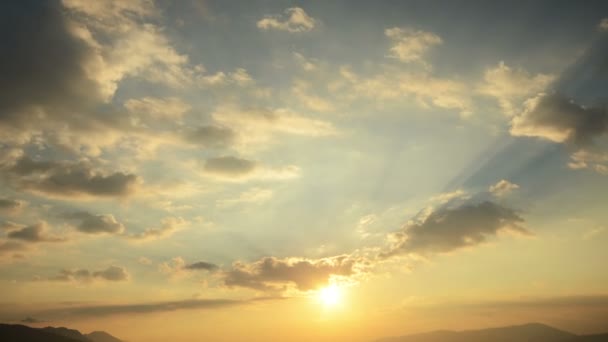 Atardecer lapso de tiempo — Vídeo de stock