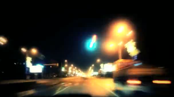 Traffic city time lapse — Stock Video