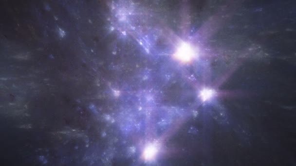 Galaxie miliony hvězd a mezihvězdný prach — Stock video