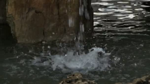 Splash fontän vattenfall ultrarapid — Stockvideo