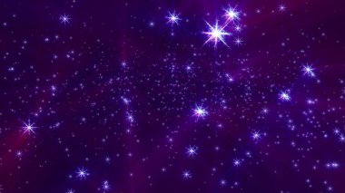 Yılbaşı kar yıldızları gece resimlerinde ışık saçıyor.