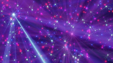 Lazer ışını neon ışınları çizimi