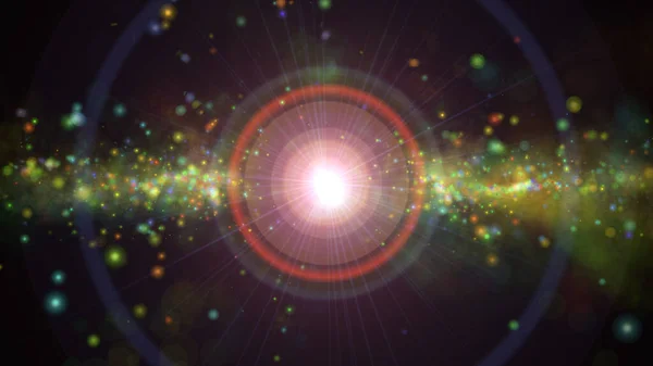 Explosión Estelar Una Galaxia Una Nebulosa Ilustración Render —  Fotos de Stock