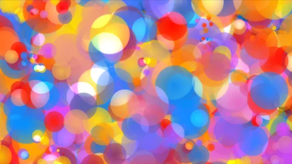 Vlekken Bokeh Kleur Abstract Achtergrond Illustratie Renderen — Stockfoto